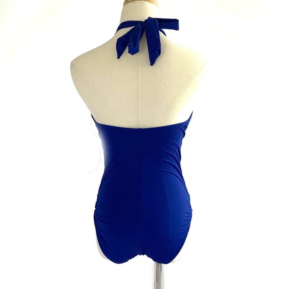 NWT  Blue  one piece  swimsuit by Kenneth Cole - Picture 8 of 10